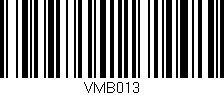 Código de barras (EAN, GTIN, SKU, ISBN): 'VMB013'