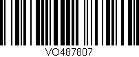 Código de barras (EAN, GTIN, SKU, ISBN): 'VO487807'