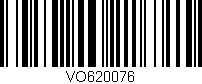 Código de barras (EAN, GTIN, SKU, ISBN): 'VO620076'