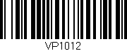 Código de barras (EAN, GTIN, SKU, ISBN): 'VP1012'
