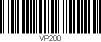 Código de barras (EAN, GTIN, SKU, ISBN): 'VP200'