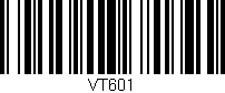 Código de barras (EAN, GTIN, SKU, ISBN): 'VT601'