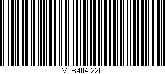 Código de barras (EAN, GTIN, SKU, ISBN): 'VTR404-220'
