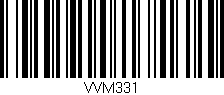 Código de barras (EAN, GTIN, SKU, ISBN): 'VVM331'