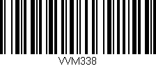 Código de barras (EAN, GTIN, SKU, ISBN): 'VVM338'
