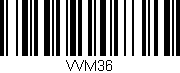 Código de barras (EAN, GTIN, SKU, ISBN): 'VVM36'