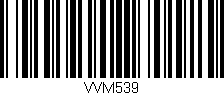 Código de barras (EAN, GTIN, SKU, ISBN): 'VVM539'