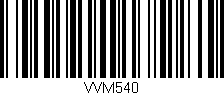 Código de barras (EAN, GTIN, SKU, ISBN): 'VVM540'