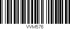 Código de barras (EAN, GTIN, SKU, ISBN): 'VVM576'
