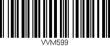Código de barras (EAN, GTIN, SKU, ISBN): 'VVM599'
