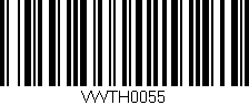 Código de barras (EAN, GTIN, SKU, ISBN): 'VWTH0055'