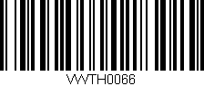 Código de barras (EAN, GTIN, SKU, ISBN): 'VWTH0066'