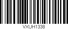 Código de barras (EAN, GTIN, SKU, ISBN): 'VXUH1338'