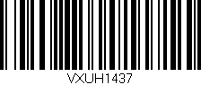 Código de barras (EAN, GTIN, SKU, ISBN): 'VXUH1437'