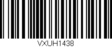 Código de barras (EAN, GTIN, SKU, ISBN): 'VXUH1438'