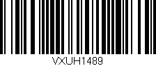 Código de barras (EAN, GTIN, SKU, ISBN): 'VXUH1489'