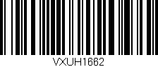 Código de barras (EAN, GTIN, SKU, ISBN): 'VXUH1662'