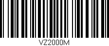 Código de barras (EAN, GTIN, SKU, ISBN): 'VZ2000M'