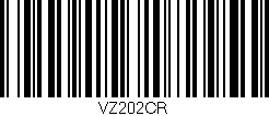 Código de barras (EAN, GTIN, SKU, ISBN): 'VZ202CR'