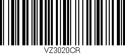 Código de barras (EAN, GTIN, SKU, ISBN): 'VZ3020CR'