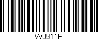 Código de barras (EAN, GTIN, SKU, ISBN): 'W0911F'