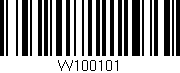 Código de barras (EAN, GTIN, SKU, ISBN): 'W100101'