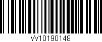 Código de barras (EAN, GTIN, SKU, ISBN): 'W10190148'