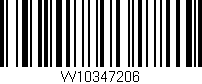 Código de barras (EAN, GTIN, SKU, ISBN): 'W10347206'