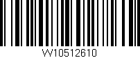 Código de barras (EAN, GTIN, SKU, ISBN): 'W10512610'