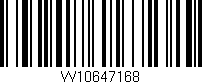 Código de barras (EAN, GTIN, SKU, ISBN): 'W10647168'