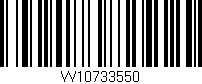 Código de barras (EAN, GTIN, SKU, ISBN): 'W10733550'