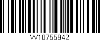 Código de barras (EAN, GTIN, SKU, ISBN): 'W10755942'