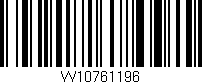 Código de barras (EAN, GTIN, SKU, ISBN): 'W10761196'