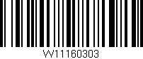 Código de barras (EAN, GTIN, SKU, ISBN): 'W11160303'