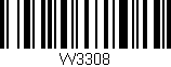 Código de barras (EAN, GTIN, SKU, ISBN): 'W3308'