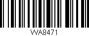 Código de barras (EAN, GTIN, SKU, ISBN): 'WA8471'