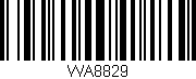 Código de barras (EAN, GTIN, SKU, ISBN): 'WA8829'