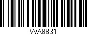 Código de barras (EAN, GTIN, SKU, ISBN): 'WA8831'