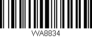 Código de barras (EAN, GTIN, SKU, ISBN): 'WA8834'