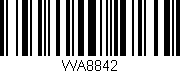Código de barras (EAN, GTIN, SKU, ISBN): 'WA8842'