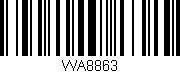 Código de barras (EAN, GTIN, SKU, ISBN): 'WA8863'