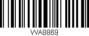 Código de barras (EAN, GTIN, SKU, ISBN): 'WA8869'
