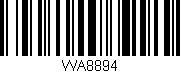 Código de barras (EAN, GTIN, SKU, ISBN): 'WA8894'
