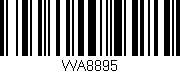 Código de barras (EAN, GTIN, SKU, ISBN): 'WA8895'