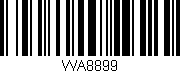 Código de barras (EAN, GTIN, SKU, ISBN): 'WA8899'