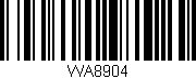 Código de barras (EAN, GTIN, SKU, ISBN): 'WA8904'