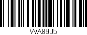 Código de barras (EAN, GTIN, SKU, ISBN): 'WA8905'