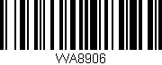 Código de barras (EAN, GTIN, SKU, ISBN): 'WA8906'