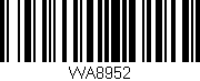 Código de barras (EAN, GTIN, SKU, ISBN): 'WA8952'