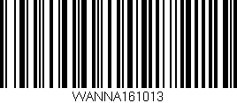 Código de barras (EAN, GTIN, SKU, ISBN): 'WANNA161013'